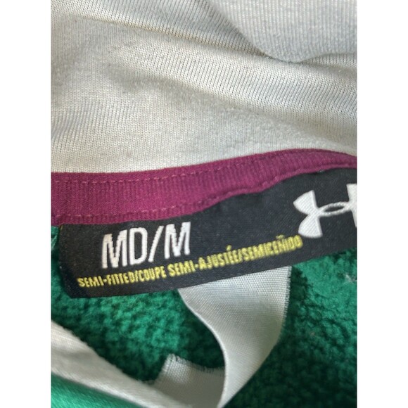 Under Armour Storm Neon Green Hoodie Sweatshirt Semi-Fitted Women's Size Medium - Picture 3 of 8